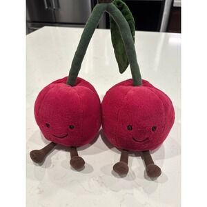 Jellycat Amuseable Cherries Retired Discontinued Very Rare Collectable!